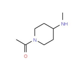 1-Acetyl-4-(methylamino)piperidine (CAS 139062-96-7) - chemical structure image
