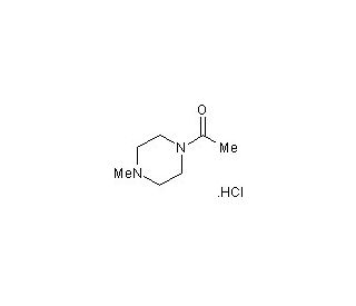 1-Acetyl-4-methylpiperazine hydrochloride (CAS 60787-05-5) - chemical structure image