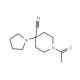 1-Acetyl-4-pyrrolidin-1-ylpiperidine-4-carbonitrile (CAS 1017468-05-1) - chemical structure image