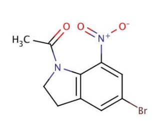 1-Acetyl-5-bromo-7-nitroindoline (CAS 62368-07-4) - chemical structure image