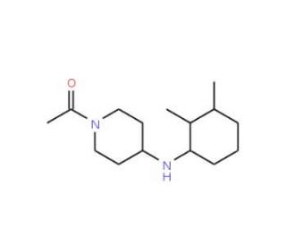 1-Acetyl-N-(2,3-dimethylcyclohexyl)piperidin-4-amine - chemical structure image