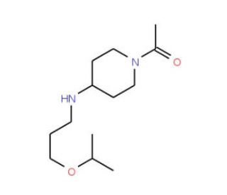 1-Acetyl-N-(3-isopropoxypropyl)piperidin-4-amine - chemical structure image