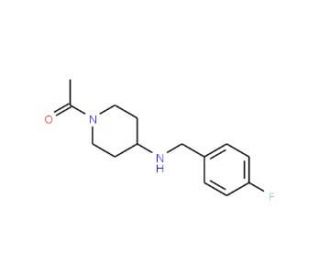 1-Acetyl-N-(4-fluorobenzyl)piperidin-4-amine - chemical structure image