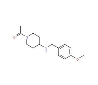 1-Acetyl-N-(4-methoxybenzyl)piperidin-4-amine - chemical structure image