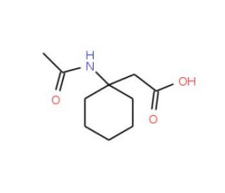 (1-Acetylamino-cyclohexyl)-acetic acid - chemical structure image