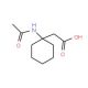 (1-Acetylamino-cyclohexyl)-acetic acid - chemical structure image