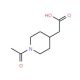 (1-Acetylpiperidin-4-yl)acetic acid - chemical structure image