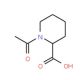 1-acetylpiperidine-2-carboxylic acid (CAS 35677-87-3) - chemical structure image