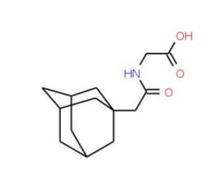 [(1-adamantylacetyl)amino]acetic acid - chemical structure image
