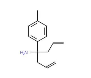 1-Allyl-1-p-tolyl-but-3-enylamine (CAS 189167-67-7) - chemical structure image