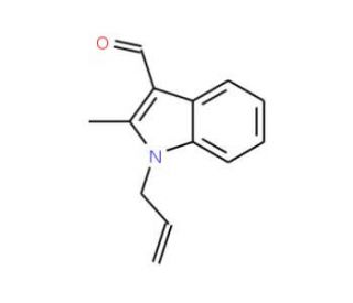 1-Allyl-2-methyl-1H-indole-3-carbaldehyde (CAS 230283-19-9) - chemical structure image