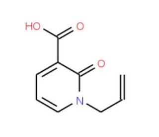 1-Allyl-2-oxo-1,2-dihydro-3-pyridinecarboxylicacid (CAS 66158-33-6) - chemical structure image