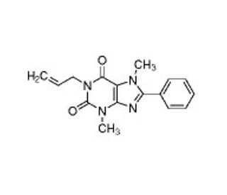 1-Allyl-3,7-dimethyl-8-phenylxanthine (CAS 149981-23-7) - chemical structure image