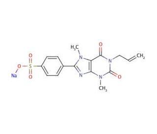 1-Allyl-3,7-dimethyl-8-sulfophenylxanthine sodium salt (CAS 149981-25-9) - chemical structure image
