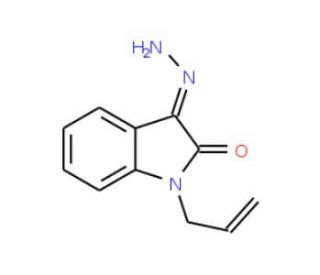 1-Allyl-3-hydrazono-1,3-dihydro-indol-2-one (CAS 832-83-7) - chemical structure image