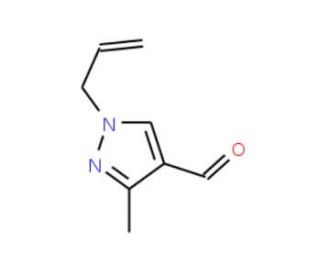 1-Allyl-3-methyl-1H-pyrazole-4-carbaldehyde (CAS 899709-47-8) - chemical structure image