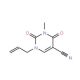 1-Allyl-3-methyl-2,4-dioxo-1,2,3,4-tetrahydro-5-pyrimidinecarbonitrile - chemical structure image