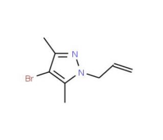 1-Allyl-4-bromo-3,5-dimethyl-1H-pyrazole (CAS 13369-76-1) - chemical structure image