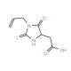 (1-Allyl-5-oxo-2-thioxo-imidazolidin-4-yl)-acetic acid (CAS 55523-05-2) - chemical structure image