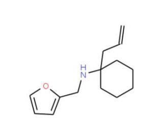 (1-Allyl-cyclohexyl)-furan-2-ylmethyl-amine - chemical structure image