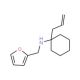 (1-Allyl-cyclohexyl)-furan-2-ylmethyl-amine - chemical structure image