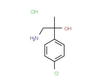 1-Amino-2-(4-chloro-phenyl)-propan-2-ol hydrochloride (CAS 14002-11-0) - chemical structure image