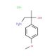 1-Amino-2-(4-methoxy-phenyl)-propan-2-ol hydrochloride (CAS 1172878-66-8) - chemical structure image