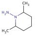 1-Amino-2,6-dimethylpiperidine (CAS 39135-39-2) - chemical structure image