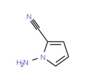 1-Amino-2-cyanopyrrole (CAS 159326-66-6) - chemical structure image