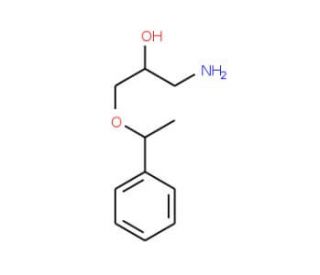 1-amino-3-(1-phenylethoxy)propan-2-ol - chemical structure image