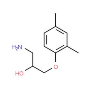 1-Amino-3-(2,4-dimethyl-phenoxy)-propan-2-ol (CAS 876715-66-1) - chemical structure image