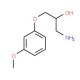 1-Amino-3-(3-methoxy-phenoxy)-propan-2-ol (CAS 63273-69-8) - chemical structure image