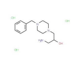 1-Amino-3-(4-benzylpiperazin-1-yl)propan-2-oltrihydrochloride - chemical structure image