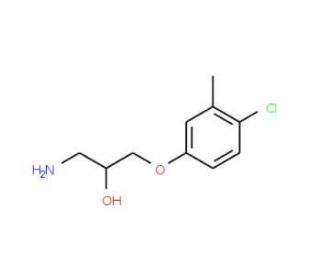 1-Amino-3-(4-chloro-3-methyl-phenoxy)-propan-2-ol (CAS 71954-32-0) - chemical structure image