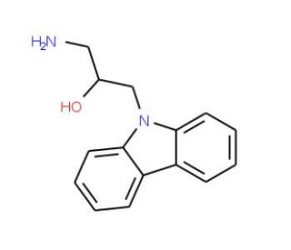 1-Amino-3-carbazol-9-yl-propan-2-ol - chemical structure image