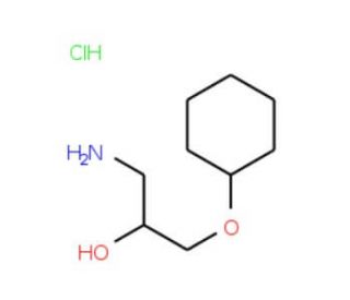 1-Amino-3-cyclohexyloxy-propan-2-ol hydrochloride - chemical structure image