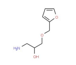 1-Amino-3-(furan-2-ylmethoxy)-propan-2-ol (CAS 5380-89-2) - chemical structure image