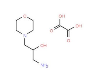 1-amino-3-morpholin-4-ylpropan-2-ol oxalate (CAS 1078162-98-7) - chemical structure image