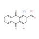 1-amino-4-bromo-9,10-dioxo-9,10-dihydroanthracene-2-carboxylic acid (CAS 6363-90-2) - chemical structure image