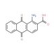 1-amino-9,10-dioxo-9,10-dihydroanthracene-2-carboxylic acid (CAS 82-24-6) - chemical structure image