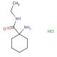 1-amino-N-ethylcyclohexane-1-carboxamide hydrochloride - chemical structure image