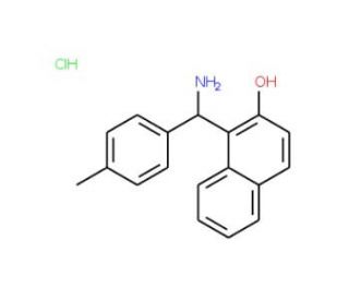 1-(Amino-p-tolyl-methyl)-naphthalen-2-ol hydrochloride (CAS 856202-20-5) - chemical structure image
