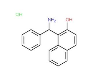 1-(Amino-phenyl-methyl)-naphthalen-2-ol hydrochloride (CAS 219897-32-2) - chemical structure image