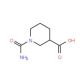 1-(Aminocarbonyl)piperidine-3-carboxylic acid - chemical structure image