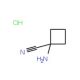 1-aminocyclobutanecarbonitrile hydrochloride - chemical structure image