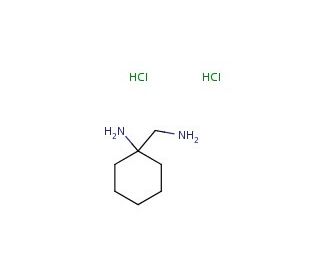 (1-aminocyclohexyl)methylamine dihydrochloride (CAS 5062-67-9) - chemical structure image