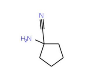 1-aminocyclopentanecarbonitrile (CAS 49830-37-7) - chemical structure image