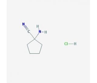 1-aminocyclopentanecarbonitrile hydrochloride (CAS 16195-83-8) - chemical structure image