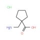 1-(Aminomethyl)cyclopentanecarboxylic acidhydrochloride - chemical structure image