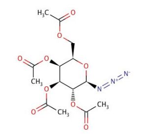 1-Azido-1-deoxy-&beta;-D-galactopyranoside tetraacetate (CAS 13992-26-2) - chemical structure image